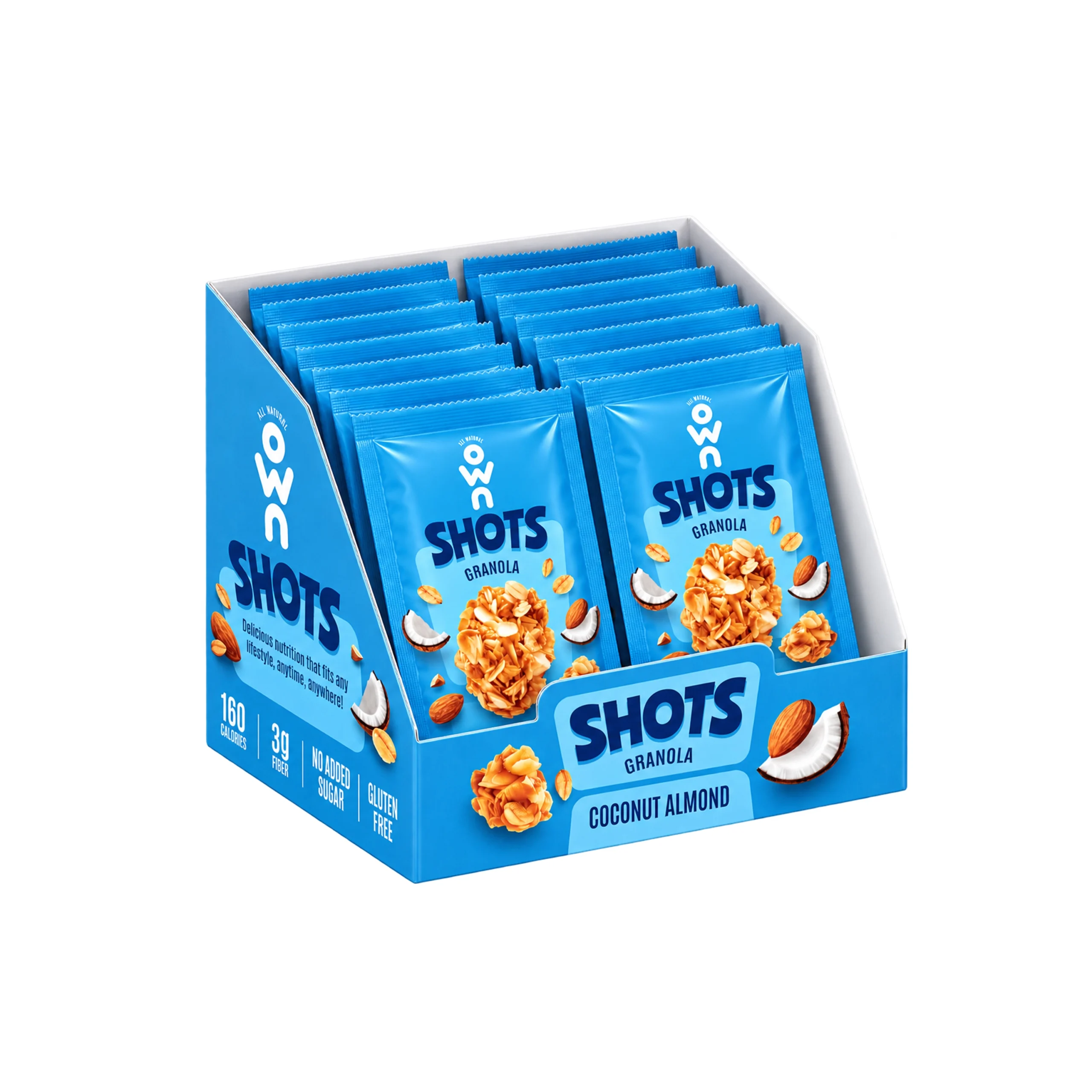 Coconut Almond Granola Shots Box
