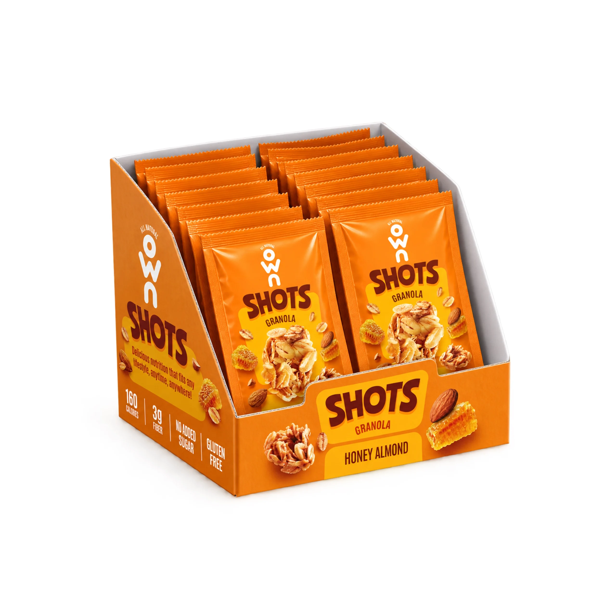 Honey Almond Granola Shots Box
